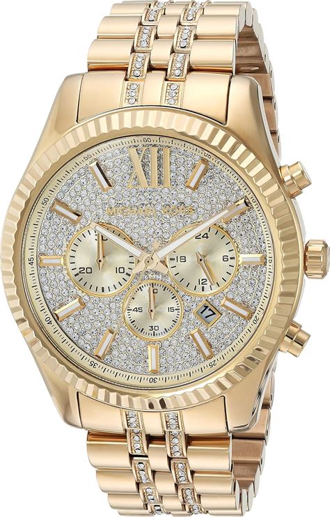 michael kors watches mens gold|michael kors diamond watch men's.